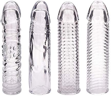 CZL Ultra-thin crystal lengthening bold set reusable ring lasting men's condom male expander