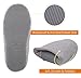 ULTRAIDEAS Women's Comfort Knitted Cotton Slippers Washable Flat Closed Toe Ultra Lightweight Indoor Shoes with Non-Slip Sole (Large / 9-10 B(M) US, Beige)