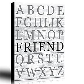 Friend is Inside Vintage Alphabet Strong Graphic Lettering...