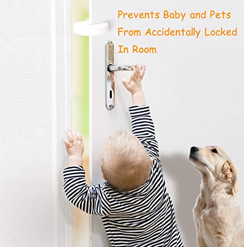 Baby Proofing Door Stopper, Finger Pinch Guard Upgrade Version, Thick Design, Prevents Children Finger Pinch Injuries, Child Safety by CalMyotis (4pack)