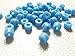 50 Pcs Small Type Dental Hygienist Silicone Instrument Color Code Rings Lt.Blue
