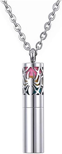 Amazon Tornado アロマペンダント クモ ネックレス ロケット カプセル アロマオイル 透かし彫り 24枚専用フェルト付き ステンレス 母の日 お守り 誕生日 記念日 9 9x41 8mm 1個 ギフトボックス付き ネックレス 通販