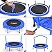 36'' Toddler Trampoline with Safety Handle for Kids Age 2-5, Garden Jump Safely, Mini Toddlers Trampoline with Safety Padded Cover - Blue