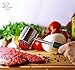 K BASIX Meat Tenderizer Hammer Tool, Rust Proof Meat Hammer, Heavy Duty Meat Pounder, Comfort Grip Handle, Dual Sided Meat Mallet for Flatten & Pound Beef Veal Lamb Chicken Steak, Dishwasher Safe