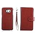 S6 Case, Galaxy S6 Case, Joopapa Samsung Galaxy S6 Wallet Case,Pu Leather Case Magnet Wallet Credit Card Holder Flip Cover Case Built-in 9 Card Slots & Stand Case for Samsung Galaxy S6 (Brown)