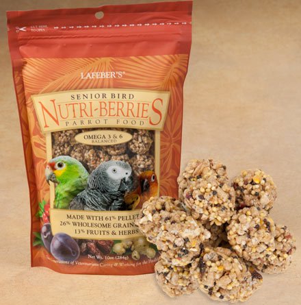 LAFEBER'S Senior Bird Nutri-Berries for Parrots 10oz