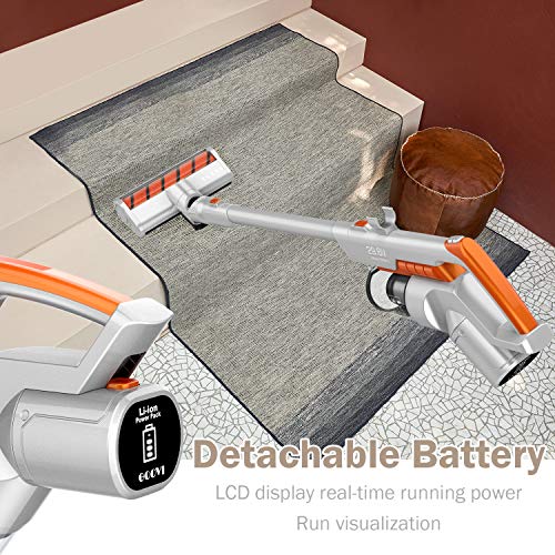 GOOVI Cordless Vacuum Cleaner, New Upgraded Version of Brush Head, 60