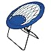  CAMPZIO Bungee Dish Chair Round Bungee Chair Folding Comfortable Lightweight Portable Indoor Outdoor (Navy) 