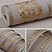 LIKE SHOP Wallpaper roll,European-Style Carved Embossed Wallpaper 1.73 ft(W) x 32.8ft(L) Luxury Gold Damascus Wallpaper Bedroom for Living Room,Bedroom (Gold-A1) (Gold-B1)
