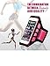 iPhone 6 /6s Plus, Samsung Note 5/4, Sports Armband - Great for Running, Cycling, Workouts or Any Fitness Activity, Sweat Proof - Build in Key + Id + Credit Cards by DanForce (Pink)