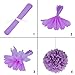 Wartoon 43 Pcs Paper Pom Poms Flowers Tissue Balloon Tassel Garland Polka Dot Paper Garland Kit for Birthday Wedding Party Decorations - Purple and Lavender，White for Mother's Day