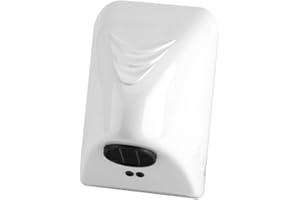 BHDD Mini Automatic Hand Dryer, Electric Hand Dryers Automatic Induction Commercial Hand Dryer, with Sensor, 600W High Speed, White ABS Cover, for Household, Home, Bathrooms, Residential