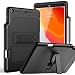 SKYLMW iPad 7th Generation Case with Pencil Holder, iPad 10.2 Cover,Shockproof Anti-dust Anti-Scratched Rubber Hard Plastic Drop Protection Kickstand Protective Cases for iPad 10.2 inch 2019,Black