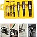 Screw Extractor Set, 8PCS Damaged Screw Broken Bolt Water Pipe Remover Set, Tool Box for Home, Renovation, Automotive Mechanics, Carpenters and Construction Workers