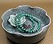 Natural Green Malachite Crystal 6mm Round Beads Stretch Bracelet 7 Inch