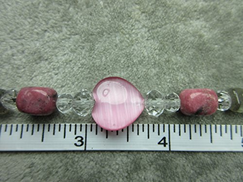 Genuine Shungite, Rhodonite and Labradorite Healing Bracelet Protection - Thumbnail 2