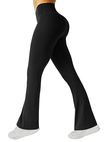 FireSwan Women's Flare Yoga Pants V Waist Flared Leggings High