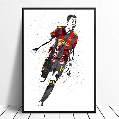 YKBSY Printed Canvas Poster Mural,miguel Almiron Soccer Football Star Sports Canvas Poster Wall Art Print,40x60cm No Frame