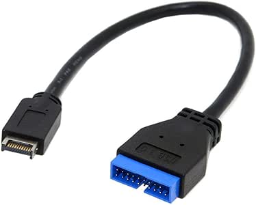 TOOGOO USB 3.1 Encabezado del Panel Frontal A USB 3.0 20 Pines Cable De