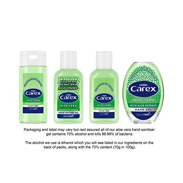 CAREX-Aloe-Vera-Anti-Bacterial-Hand-Sanitiser-Gel-Pack-of-12-with-Anti-Viral-Action-Hand-Gel-and-70-Percent-Alcohol-that-Cleans-Cares-and-Protects-50-ml CAREX Aloe Vera Anti Bacterial Hand Sanitiser Gel Pack of 12, with Anti Viral Action Hand Gel and 70 Percent Alcohol…