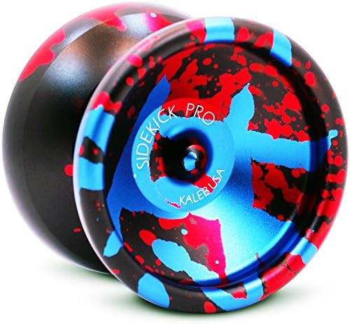 Sidekick Yoyo Black Red Blue Splashes Professional Aluminum Pro 7S