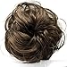 CAISHA Synthetic Fiber Hairpiece Scrunchie Scrunchy Updo Slightly Wavy Medium Brown G7B