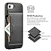ZVE Wallet Case for Apple iPhone SE 2020 and iPhone 7/8, 4.7 inch, Slim Leather Wallet Case with Credit Card Holder Slot Pocket Protective Case Cover for Apple iPhone SE/7/8 - Black