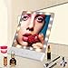 Makeup Mirror with Lights , LED Lighted Movable Vanity Mirror Bright LED Magnification Large Screen Touch Dimmable (White)