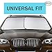 Automecar Car Windshield Sun Shade 2 Pcs Universal Foldable Front Windshield Sunshade UV Protector Heat and Sun Reflector to Keep Vehicle Cool(28