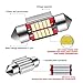 Audew6pcs DE3175 LED Interior Dome Light Map Bulb License Plate Lights for Car-Extremely Bright 4014 Chipset Canbus Error Free DE3021 DE3022 Festoon,Color White(31mm x 12mm)