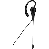 Headset with Mic Noise Cancelling, Single Ear Hook Type Headset for Call Center, Wire Headphone Computer Ear Hook Earpiece Support Volume Adjustment (Type-C)