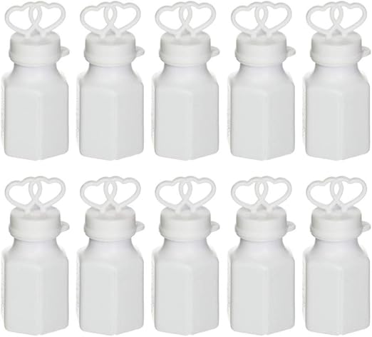 empty bubble bottles with wands