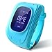 Smart Watch, HALOFUN Q50 Wrist Watch with Anti-Lost GPS Tracker SOS Call Location Finder SIM Card Slot Remote Monitor Pedometer Smart Watch for Kids (Blue)