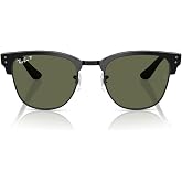 Ray-Ban RBR0504S Clubmaster Reverse Square Sunglasses for Men for Women | In Havana, Striped Havana On Rose Gold &amp; Black On Gold. Polarized options available. Sizes: 51/54mm.