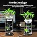EBlife New Technology for Lighting Aquariums LED Ecological Aquarium with UV Light Fengshui Geomantic Ecological Fish Tank for Desk Office Table Living Room Bedroom Home Decorthumb 1