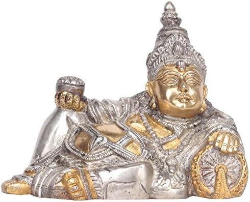 エキゾチック インディア リラックス クベーラ 真鍮像