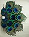 Fascinator Peacock Feather Clip Headdress Wedding Headwear Women Party Headpiece