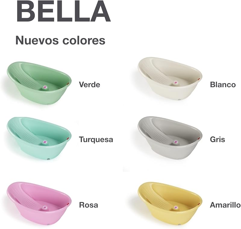 Kit Bella bañera más soporte - Perfecto para la hora del baño desde 0-12 meses - Rosa