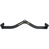 BLUSLM LAT Pull Down Bar for Cable Machine, LAT Pulldown Attachments T-bar V-bar Cable Attachment for Gym, Back Tricep Strength Training Handle