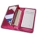 4.7 X 9 Hot Pink Server Book for Waitress Book with Money Pocket and Magnetic Closure, Restaurant Waitstaff Organizer with Zipper Pocket Fit Server Apron with High Volume Pocket