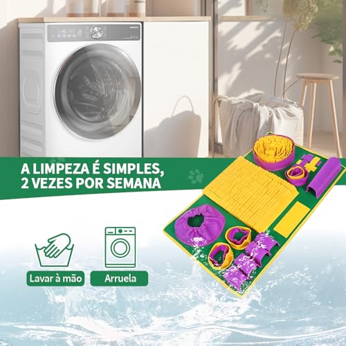 Almofadas de Farejamento para Animais de Estimação, Enriquecimento Ambiental Cães, Comedouro Lento para Cães, Brinquedo Interativo para Cães