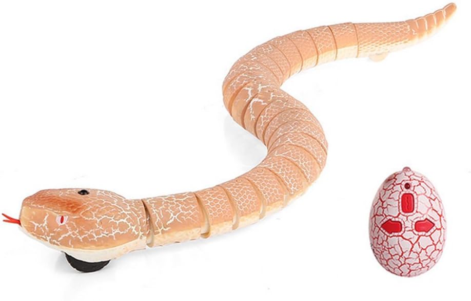 Saflyse Infrared Remote Control Plastic Tricky Snake (Lightning, Music, Sound Effects) (pink)