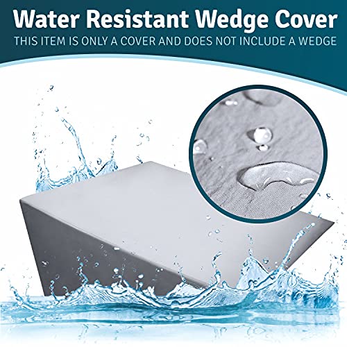 Sleep Jockey Waterproof Bed Wedge Pillow Cover 22x25x12 100 Soft