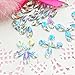 90 pcs 8x13mm Teardrop Light Crystal AB Iridescent Acrylic Special Effect Rhinestone Free Flat Back Samples from GreatDeal68