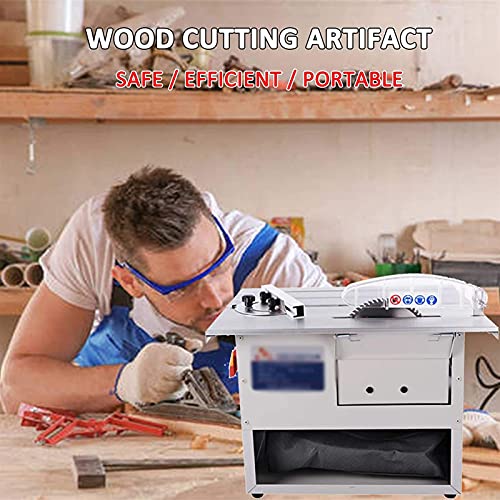 Tragbare Tischkreissäge , Bench-Gehrungssäge, multifunktionale Tischsäge 1500W, sauberes Schneiden, 0-45 °;Bevel-Schnitt… – Bild 3