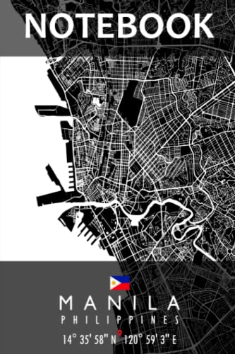 Notebook: MANILA MAP PHILIPPINES Notebook | Great