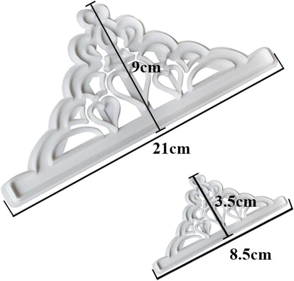 Zinniaya 2pcs Moule De Decoration De Gateau Couronne Forme Moule A Gateau Fondant Patisserie Ustensiles A Patisserie Napravi Rs