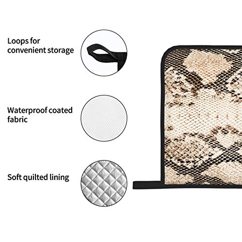 51HTJTb7WdL Juego de Manoplas y Porta ollas para Horno,Fondo de Piel de Serpiente,Guantes y agarraderas Resistentes al Calor para… Juego de Manoplas y Porta ollas para Horno,Fondo de Piel de Serpiente,Guantes y agarraderas Resistentes al Calor para… - Imagen 7