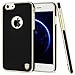 iPhone 6s Plus Case, iPhone 6 Plus Case, Luxury PU Leather Cloth Protective Cover Case, Magnetic Electroplate Rubber Slim Cell Phone Case iPhone 6s Plus iPhone 6 Plus Cases(5.5 inch) - Black