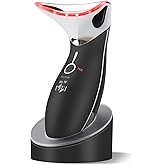 Ms.W Red Light Neck Face Massager, Facial Massager with Hot & Cold Modes for Skin Care, Vibration for Skin Tightening and Rejuvenation